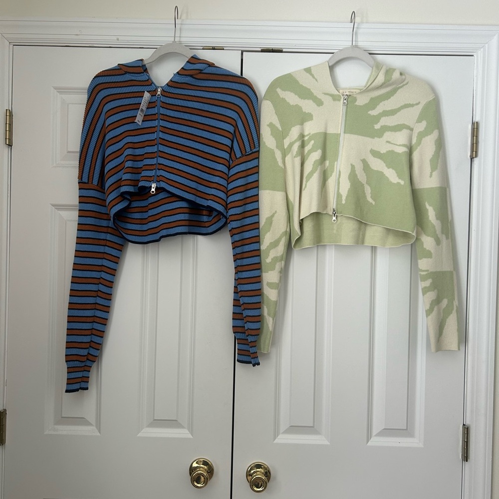 2 PacSun Sweatshirt Sweater Zip Up Hoodie NWT